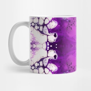 Purple/White Paint Pour Pattern Mug